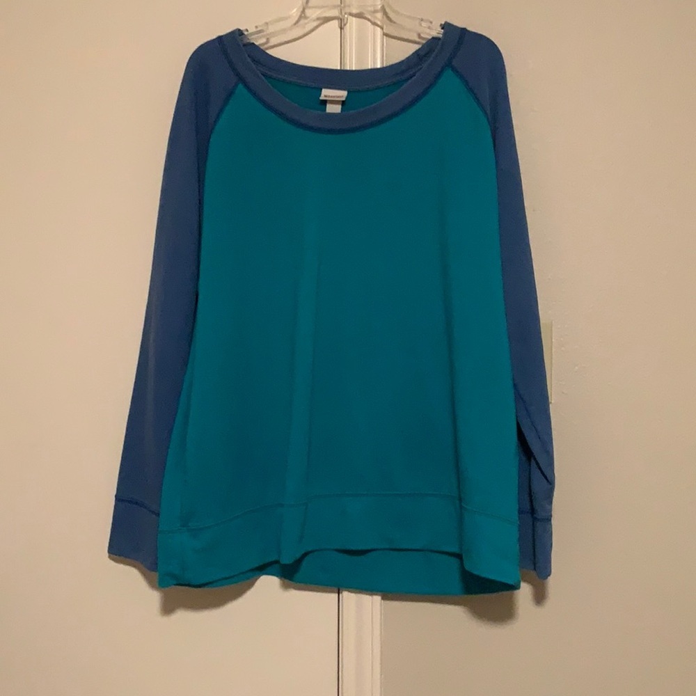 Mossimo 2XL sweatshirt. Green and blue.